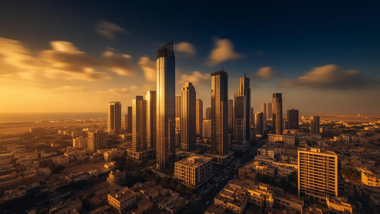 African city skyline at golden hour — Pathe Consulting Group